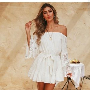 BENEATH MY WINGS DRESS- WHITE